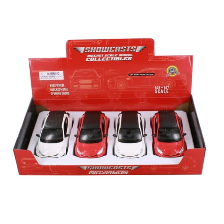 Box of 4 2021 Toyota GR Yaris, Assortment - Showcasts 37909 - 1/24 Scale Diecast Model Cars
