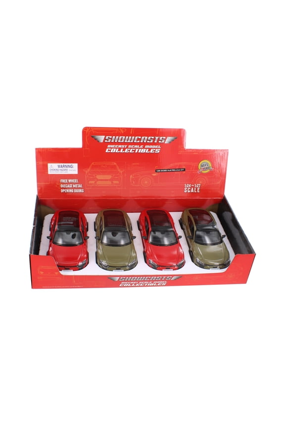 Box of 4 2022 Audi RS e-tron GT, Assortment - Showcasts 37907 - 1/25 Scale Diecast Model Cars