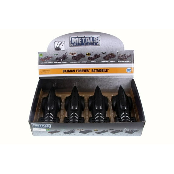 Box of 4 Diecast Model Cars - 1995 Batmobile, Batman Forever, 1/24 Scale