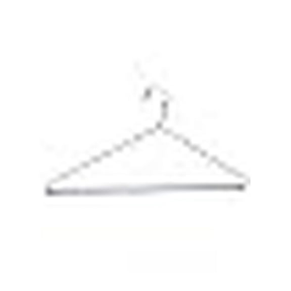 Box of 50 16" Pants Strut Hanger with Cardboard Tube White