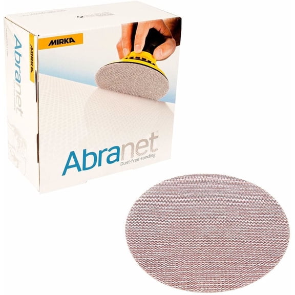 Box of 50 Mirka 9A-232-100 5" 100 Grit Mesh Abrasive Dust Free Sanding Discs