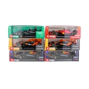 Box of 6 Formula One F1 Assorted Racing Cars w/Driver - Bburago 18-60060 - 1/24 Scale Diecast Model Cars