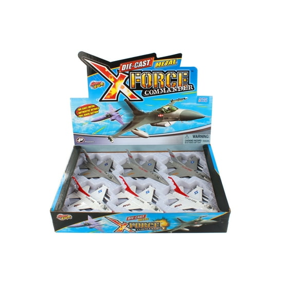 Box of 6 X Planes Airforce Assortment - Showcasts 51296 - 6" Scale Diecast Model Planes