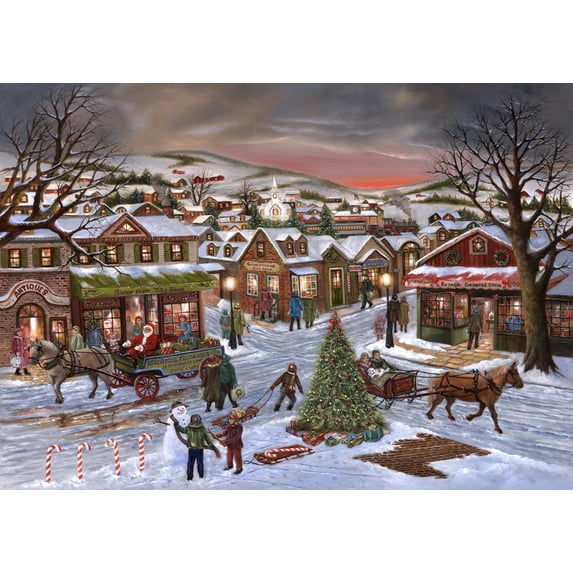 Box of Jingle All the Way Christmas Cards - 15 Cards / 16 Foil Lined Envelopes