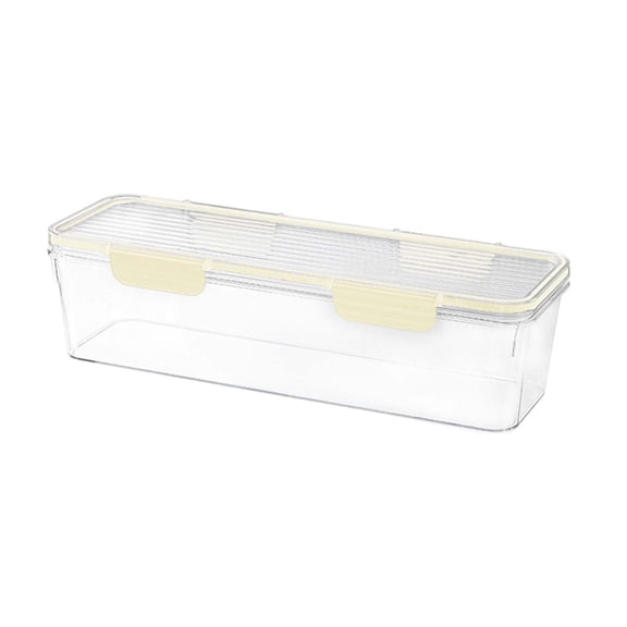 Box with Lid Food-grade sealed freshness box with lid, ideal for refrigerator storage, suitable for holding cilantro, ginger, garlic, pasta, and more