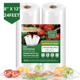 thumbnail image 2 of 100-Pack Vacuum Sealer Food Bags – Heat Seal Original, All Sizes 2 of 6