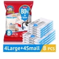 thumbnail image 1 of BoxLegend 8 Pack Vacuum Storage Bags Vacuum Seal Bags for Clothes Space Saver Bags  for Comforters and Blankets, 1 of 9