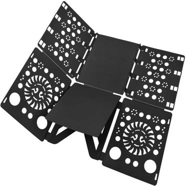 BoxLegend Shirt Folding Board Adult Tshirt Folder Mens Tshirt Folder Magic Fast Folder Plus Sizes Folder, V3 Black
