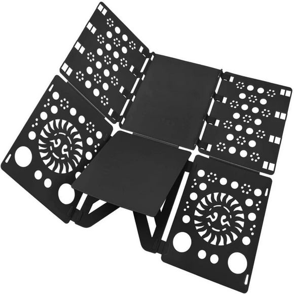 BoxLegend Shirt Folding Board Adult Tshirt Folder Mens Tshirt Folder Magic Fast Folder Plus Sizes Folder, V3 Black