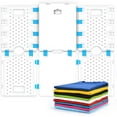 thumbnail image 1 of BoxLegend Shirt Folding Board Tshirts Clothes Folder Durable Plastic Closet Organizers Magic Fast Folder Plus Sizes Folder, V4 White, 1 of 6