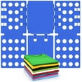 thumbnail image 1 of BoxLegend T shirt Folding Board T shirt Clothes Folder Laundry Organizer Easy and Fast for Kid and Adult to Fold Clothes, V1 Blue, 1 of 7
