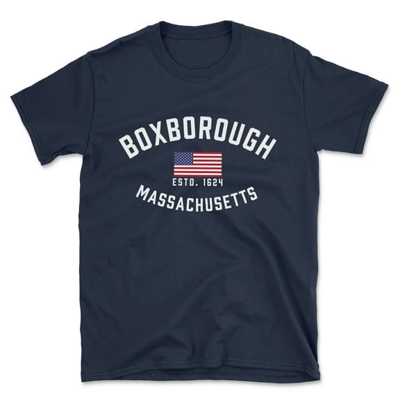 Boxborough Massachusetts Patriot Men's Cotton T-Shirt