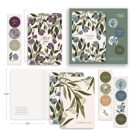 Cultivate Gratitude Assorted Blank Thank You Cards, Box Of 12