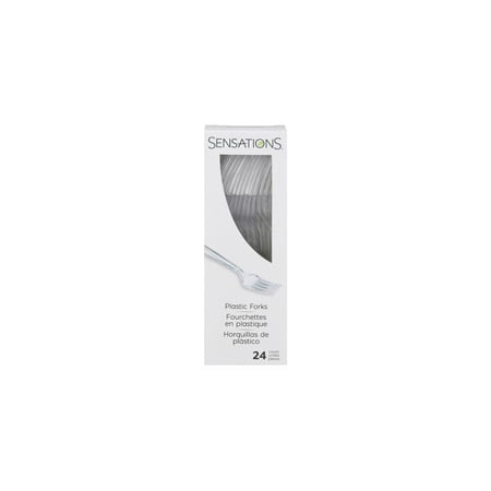 Sensations Clear Plastic Forks (Pack of 3)