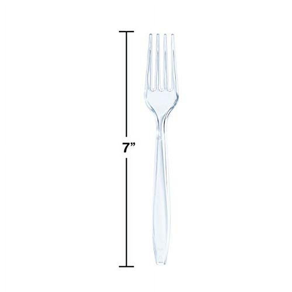 Boxed Clear Plastic Forks (Pack of 48)