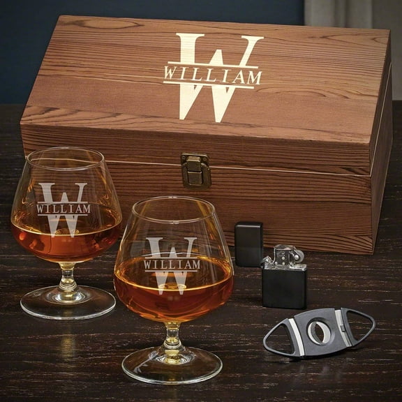 Boxed Cognac Glasses Set
