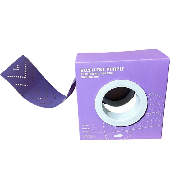 Boxed Hand Tear Sanding Roll 70mm x 12m Ceramic Abrasive with Perforated Design for Furniture Refinishing Work