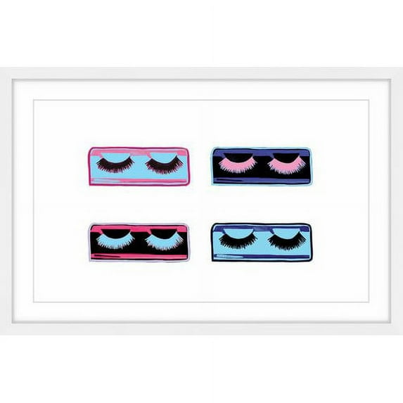 "Boxed Lashes" Framed Painting Print