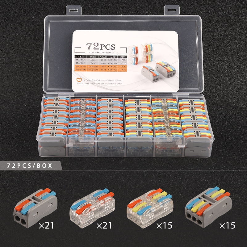 Boxed Mini Conductor Quick PushIn Wire Connector Universal Compact