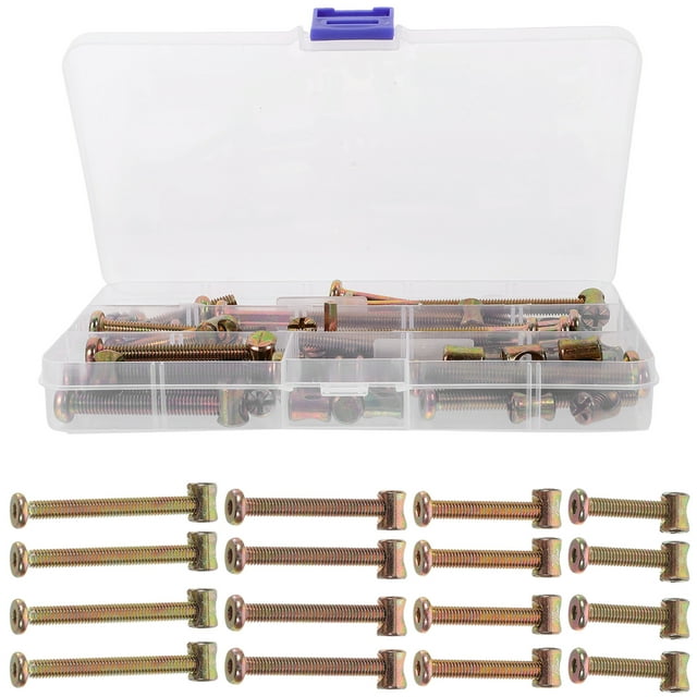 Boxed Screws and Nuts Wood Bed Replacement Parts Furniture Connector