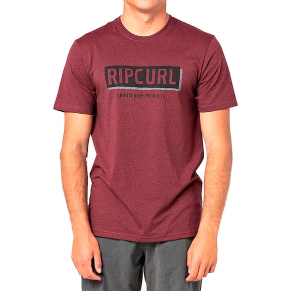 Boxed Short Sleeve T-Shirt [Maroon Marle]