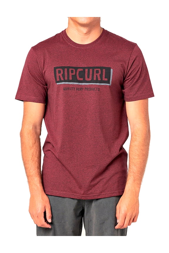 Boxed Short Sleeve T-Shirt [Maroon Marle]