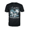 thumbnail image 1 of Funko Pop! Boxed Tee: Harry Potter Holiday - Ron, Hermione, Harry - XL, 1 of 2