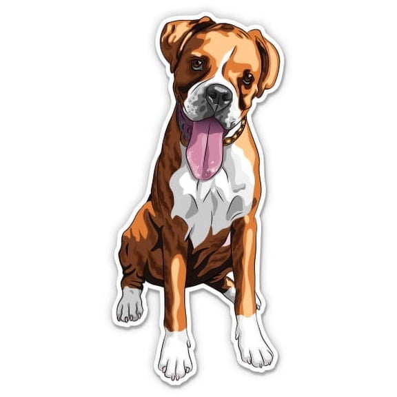 Boxer - 3" Vinyl Sticker - For Car Laptop Water Bottle Phone - Waterproof Decal