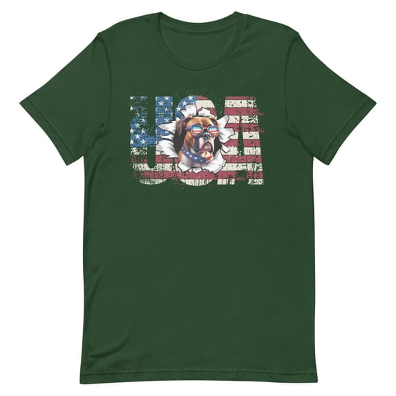 Boxer 4th July Memorial Day USA (Forest, XL)
