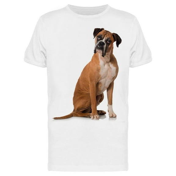 Boxer At Side Looking At Front T-Shirt Men -Image by Shutterstock, Male Medium