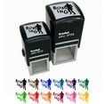 thumbnail image 1 of Boxer Boxing Fun Text Self-Inking Rubber Stamp Ink Stamper - Fuchsia Ink - Small 1 Inch, 1 of 7