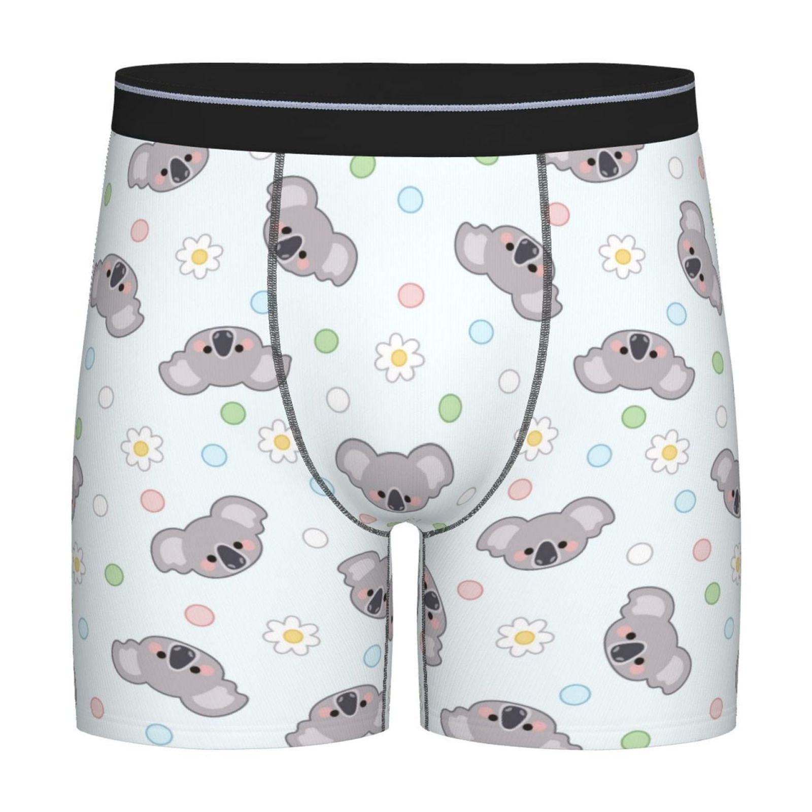 Boxer Briefs Long Boxer Briefs for Men, Cartoon Cute Koala Soft Mens