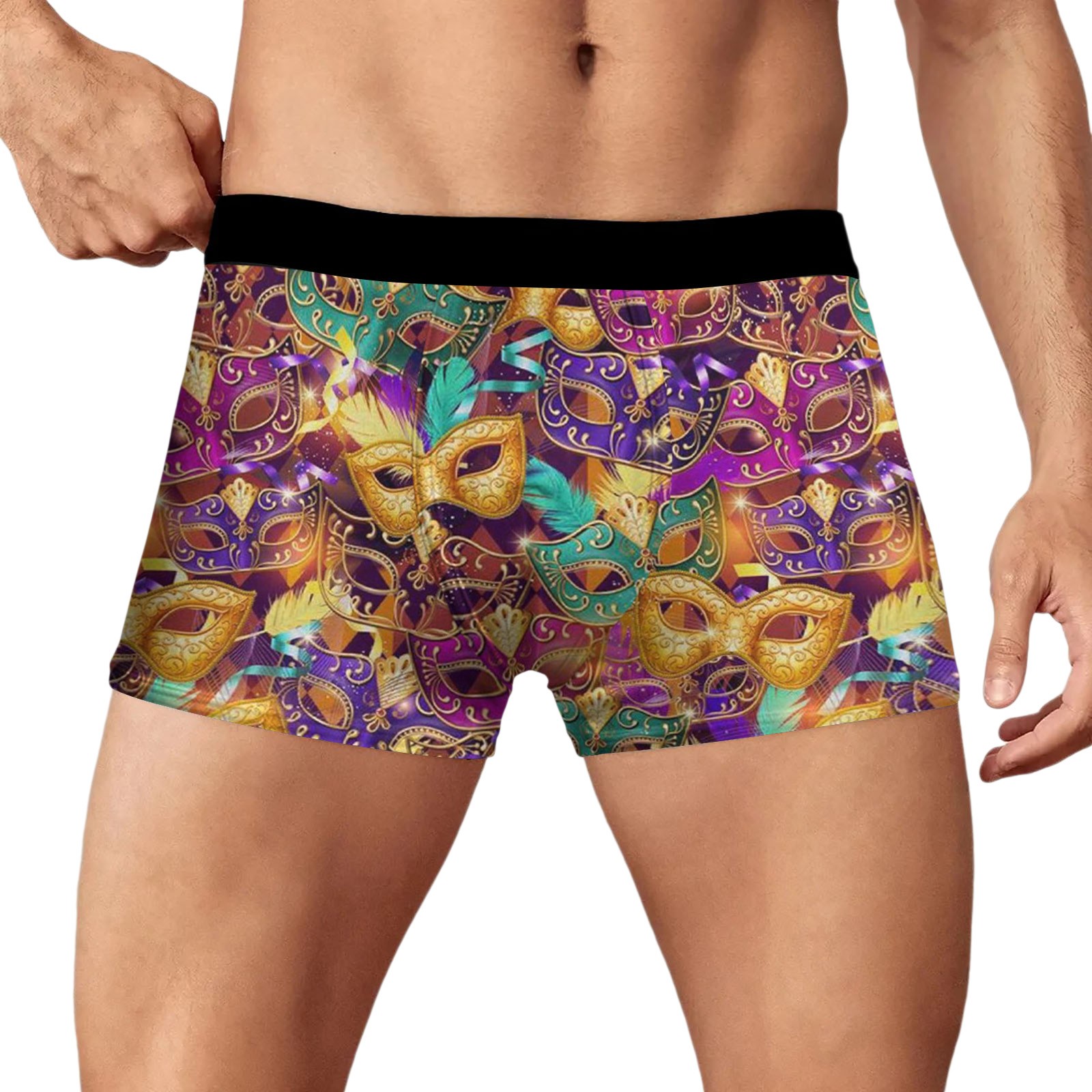 Boxer Briefs Mens Underwear Trunks Men Trunks Underwear Mardi Gras