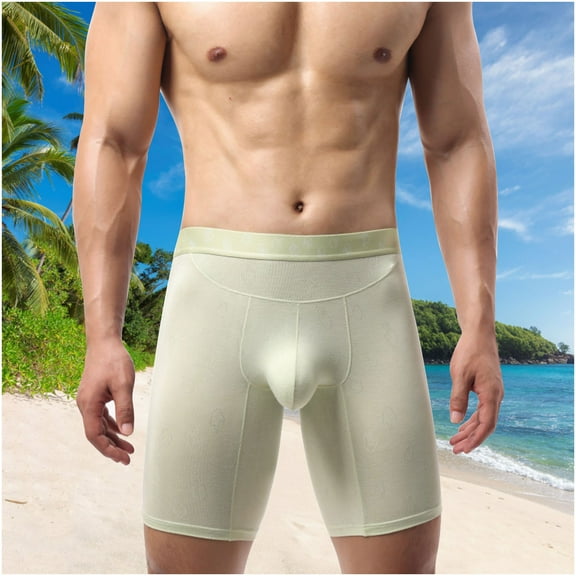 Boxer Briefs for Men Men's Underwear Casual Sports Pants Breathable Loose Long Pants Men's Pants Underwear, Size M-2XL