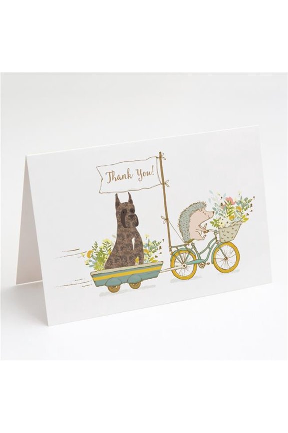 Boxer Brindle Cropped Ears Greeting Cards & Envelopes - Pack of 8