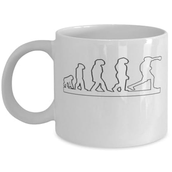 Boxer 11 oz Coffee Mug - Evolution Of Boxing Fighting Gift White Ceramic