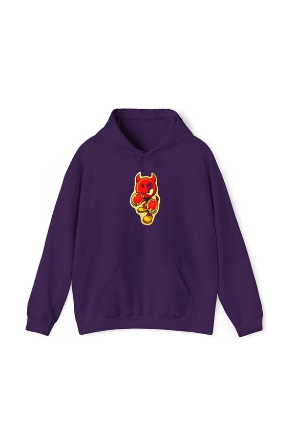 Boxer Devil Boy World Industries Skateboard 2000s Vintage Classic Hoodie Print - 5XL / Purple