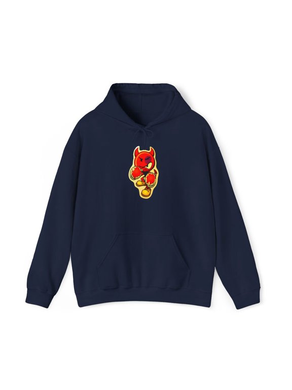 Boxer Devil Boy World Industries Skateboard 2000s Vintage Classic Hoodie Print - XL / Navy