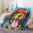 thumbnail image 1 of Boxer Dog Blanket Cute Puppy Throw Blanket Super Soft Flannel Throw Blanket Lightweight Fluffy Plush Fuzzy Bed Blanket for Cute Pet 60"X80", 1 of 6