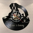 thumbnail image 1 of Boxer Dog Breed Vinyl Wall Clock,Vinyl Record Clock Wall Art Black Handmade Art Home Unique Gift idea, 1 of 6
