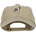 thumbnail image 1 of Boxer Dog Embroidered Washed Cotton Twill Cap - Khaki OSFM, 1 of 5