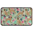thumbnail image 1 of Boxer Dog and Flower Florals Door Rugs,Washable Non Slip Door Mats Indoor,Decorative Door Mats,Entry Mat Indoor for Entrance,Bedroom,Kitchen,Bathroom,30"x17", 1 of 6