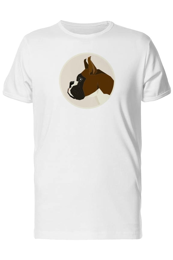 Boxer Dog Geometric Style Icon T-Shirt Men -Image by Shutterstock, Male Medium