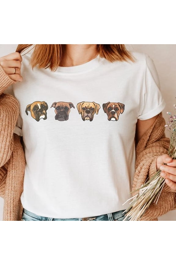 Boxer Dog Mom Tshirt, Boxer Dog Mom Tee, Boxer Dog Head, Boxer Owner Shirt, Boxer Lover Gift, New Puppy Owner Gift, Boxer Birthday Gifts
