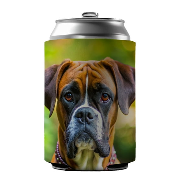 Boxer Dog Photo Drink Beer Soda Insulated Sleeve Holder Can Cooler Hugger