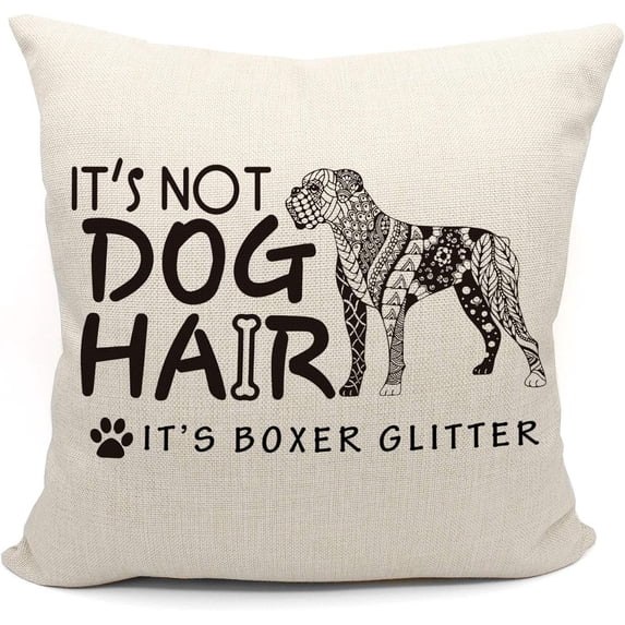 Boxer Dog Pillows Covers 18x18,Boxer Dog Gifts,Boxer Dog Gifts for Women,Boxer Dog Decor,Reserved for The Dog Pillow