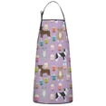 thumbnail image 1 of Boxer Dog Pitbull Terriers Dog and Drinks Apron-Garden Aprons for Women with Pockets-Cotton Linen Waterproof Kitchen Cooking Gardening Aprons Adjustable for Kitchen,Cooking,BBQ and Salon 33x27 Inch, 1 of 3