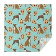 thumbnail image 1 of Boxer Dog Pitbull Terriers Dog and Pizza Square Tablecloth,Waterproof Square Table Cover,Wipeable Spillproof Washable Table Cover for Home Kitchen Party Decor 60"x60"(152x152cm), 1 of 6