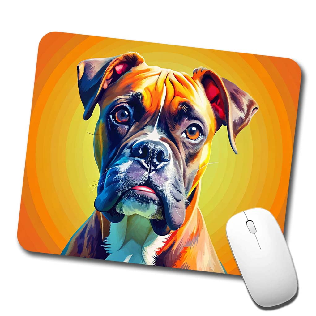 Boxer Mouse Boxer Dog Pop Art Mouse Pad Low Profile Gaming Mat - Walmart.com