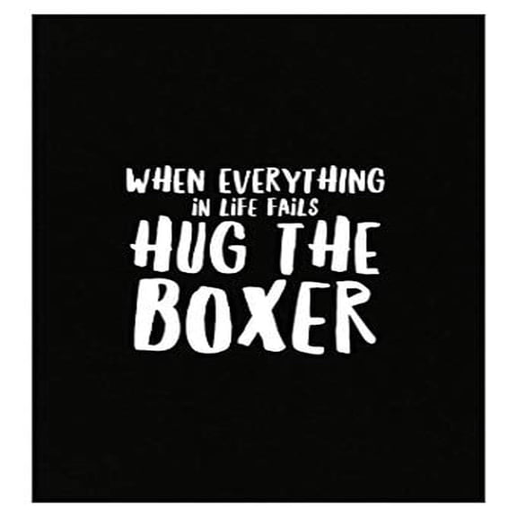 Boxer Dog Poster - Inspirational Canine Quote - Wall Decor for Dog Lovers Gift